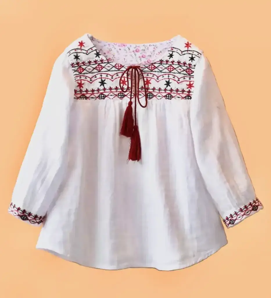 Girls Embroidery top