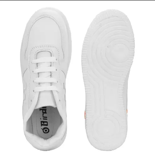 White casual sneakers shoes